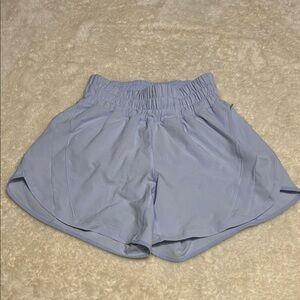 Lululemon Track That Light Blue Athletic Shorts sz 2